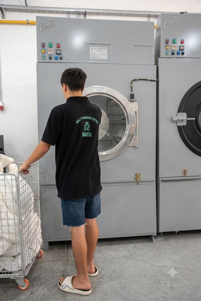 Chariot en zone lavage